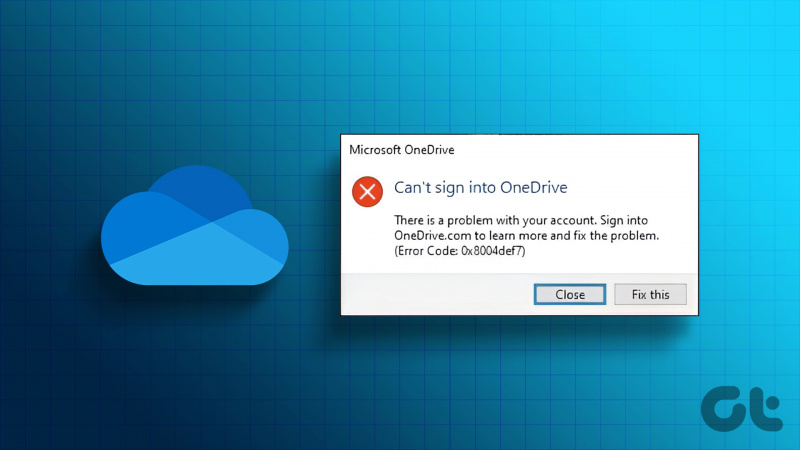 Top 5 způsobů, jak opravit Nelze se přihlásit k OneDrive ve Windows 11