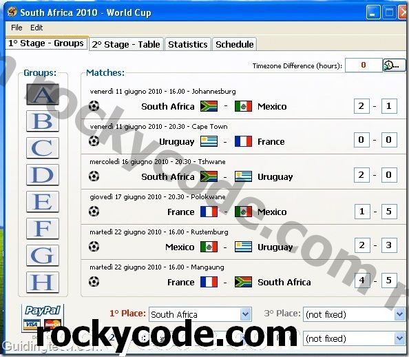 Južná Afrika 2010: Aplikácia pre stolné počítače zostane aktualizovaná na Majstrovstvách sveta 2010 vo futbale