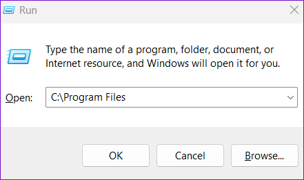   Otvorte Program Files v systéme Windows