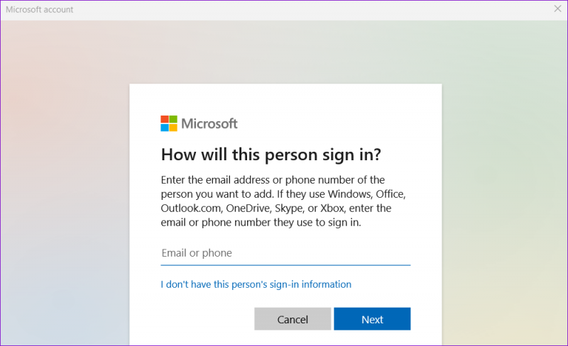   Vytvorte si účet Microsoft v systéme Windows