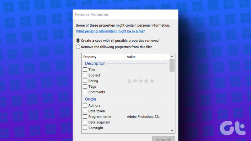 Sådan fjerner du personlige oplysninger fra filers metadata på Windows 11
