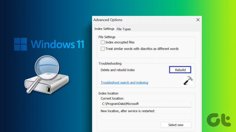 Jak znovu vytvořit index vyhledávání v systému Windows 11