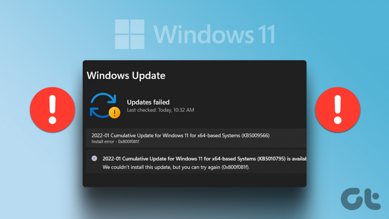 7 najlepších opráv pre chybu Windows Update 0x800f081f v systéme Windows 11