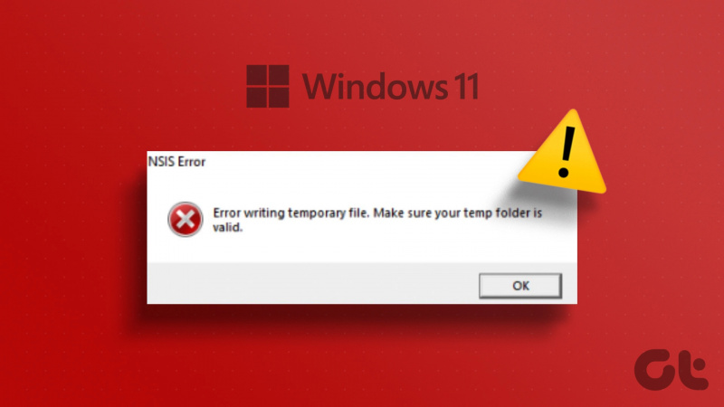 7 modi rapidi per correggere l'errore 'Assicurati che la cartella temporanea sia valida' su Windows 11